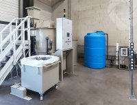 Micro-station de traitement des eaux de nettoyage d'un procédé de recyclage de cartouche d'encre