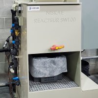 Réacteur de floculation 100L pour le traitement des eaux usées d'une imprimerie industrielle