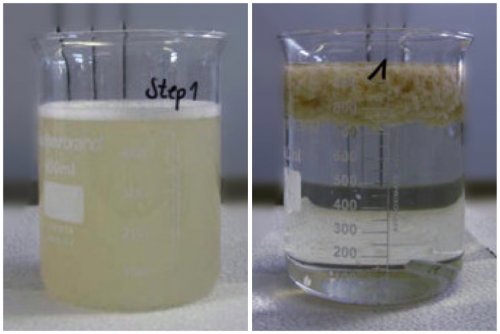 Traitement chimique d'eaux chargées en aluminium, phosphore et zinc
